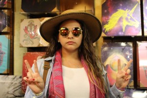 Carol Loving those Hippie Glasses 